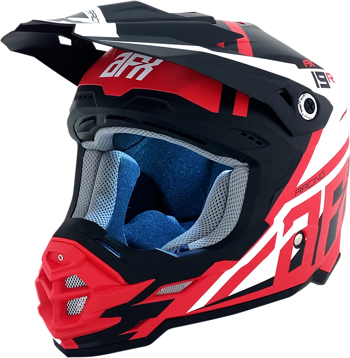 AFX FX-19R Motorcycle Helmet - Racing - Matte Red - Medium 0110-7064