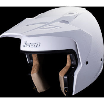 ICON Elsinore™ Motorcycle Helmet - Monotype - White - Large 0104-3311