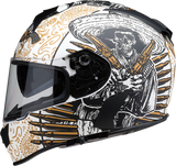 Z1R Warrant Motorcycle Helmet - Sombrero - White/Gold - XS 0101-14164