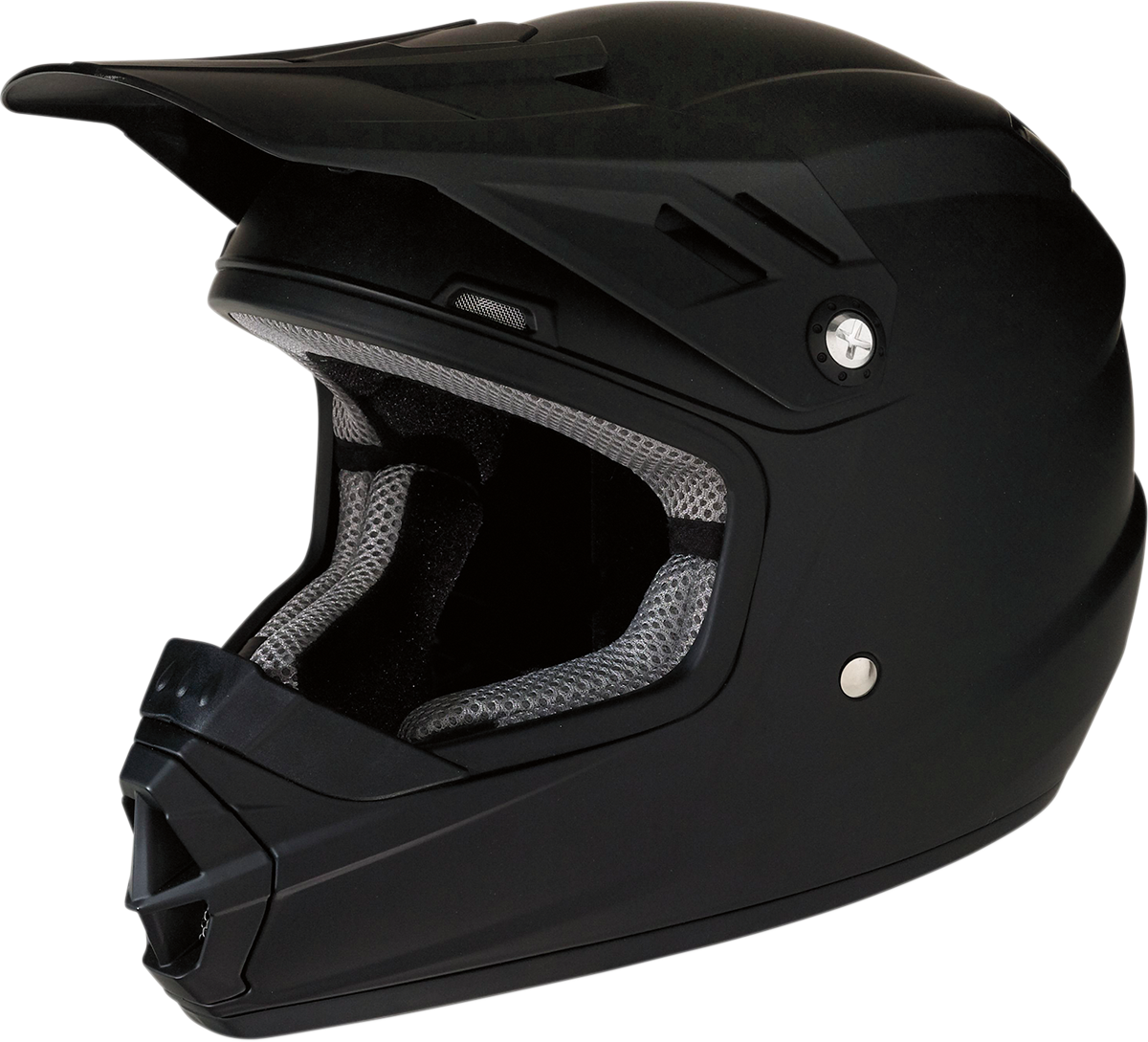 Z1R Youth Rise Motorcycle Helmet - Flat Black - Large 0111-1158