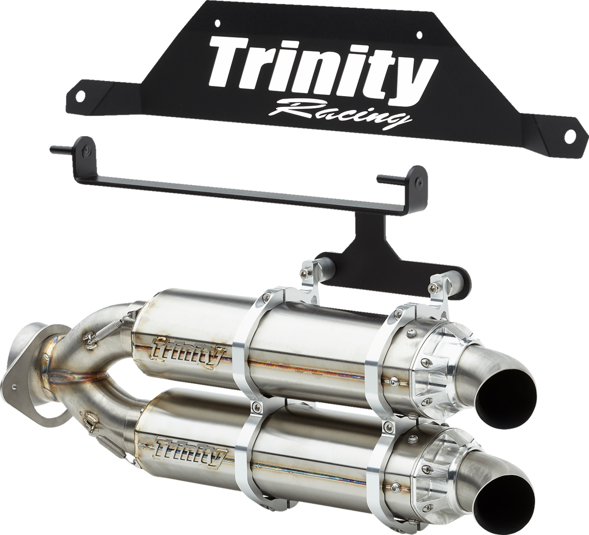 TRINITY RACING Slip-On Muffler - Stainless Steel TR-4182S