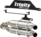 TRINITY RACING Slip-On Muffler - Stainless Steel TR-4182S