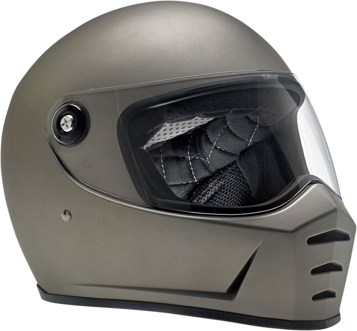 BILTWELL Lane Splitter Motorcycle Helmet - Flat Titanium - 2XL 1004-803-106