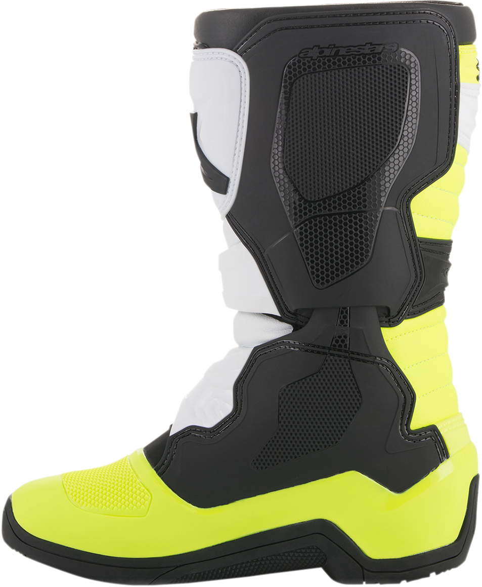 ALPINESTARS Tech 3S Boots - Black/White/Fluorescent Yellow - US 8 2014018-125-8