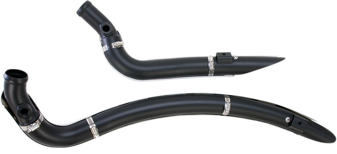 Bassani Xhaust Sweeper Exhaust in Black/Chrome For Harley-Davidson Softail 1986-2016, Softail Rocker 2007-2011, Softail Breakout 2013-2016, Dyna 2006-2017, 1SD2F