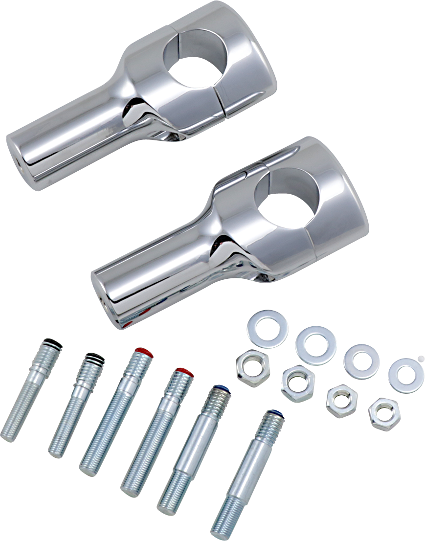 DRAG SPECIALTIES Risers - Big Buffalo - 4" - Chrome 0602-0468