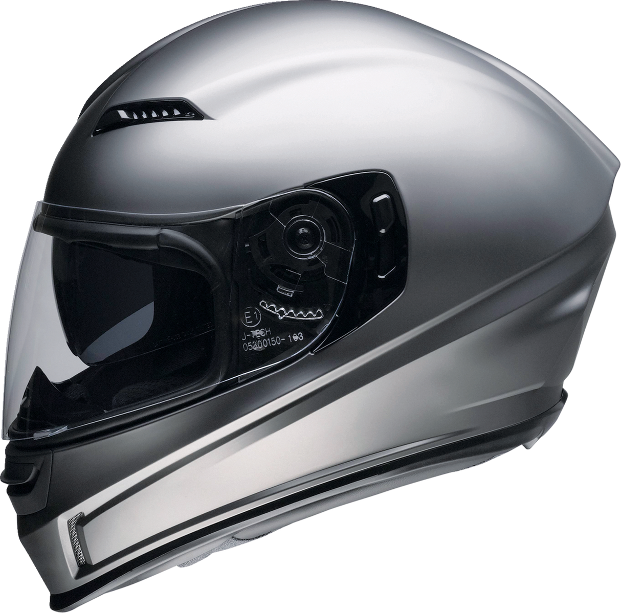 Z1R Jackal Motorcycle Helmet - Satin - Titanium - Large 0101-14838