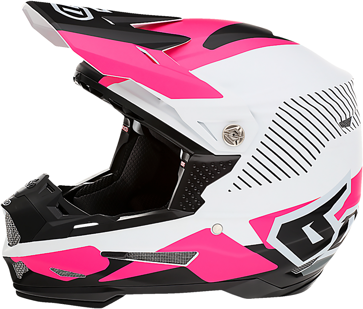 6D ATR-2 Motorcycle Helmet - Fusion - Neon Pink - XS 12-2944