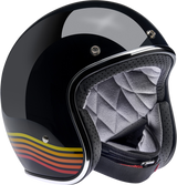 BILTWELL Bonanza Motorcycle Helmet - Gloss Black Spectrum - XL 1001-536-205