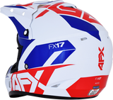 AFX FX-17 Motorcycle Helmet - Aced - Red/White/Blue - Large 0110-6481