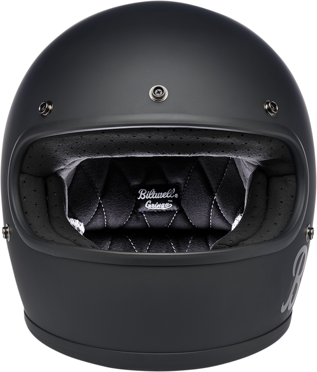 BILTWELL Gringo Motorcycle Helmet - Flat Black Factory - Small 1002-638-102