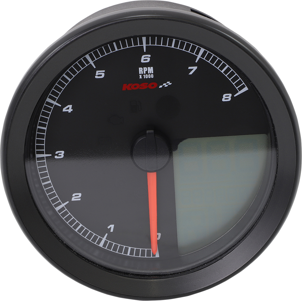 KOSO NORTH AMERICA Multi Function Speedometer/Tachometer - HD-04 - Black BA051231