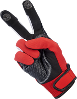 BILTWELL Baja Gloves - Red - Large 1508-0801-304