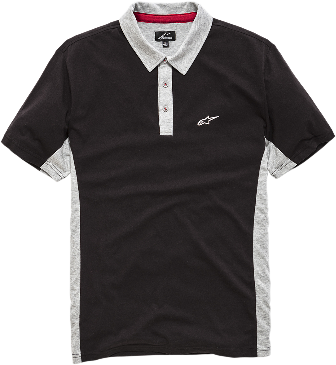 ALPINESTARS Champion Polo Shirt - Black/Heather Gray - XL 1210415001028XL