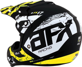 AFX FX-17Y Motorcycle Helmet - Attack - Matte Black/Hi-Vis Yellow - Medium 0111-1415