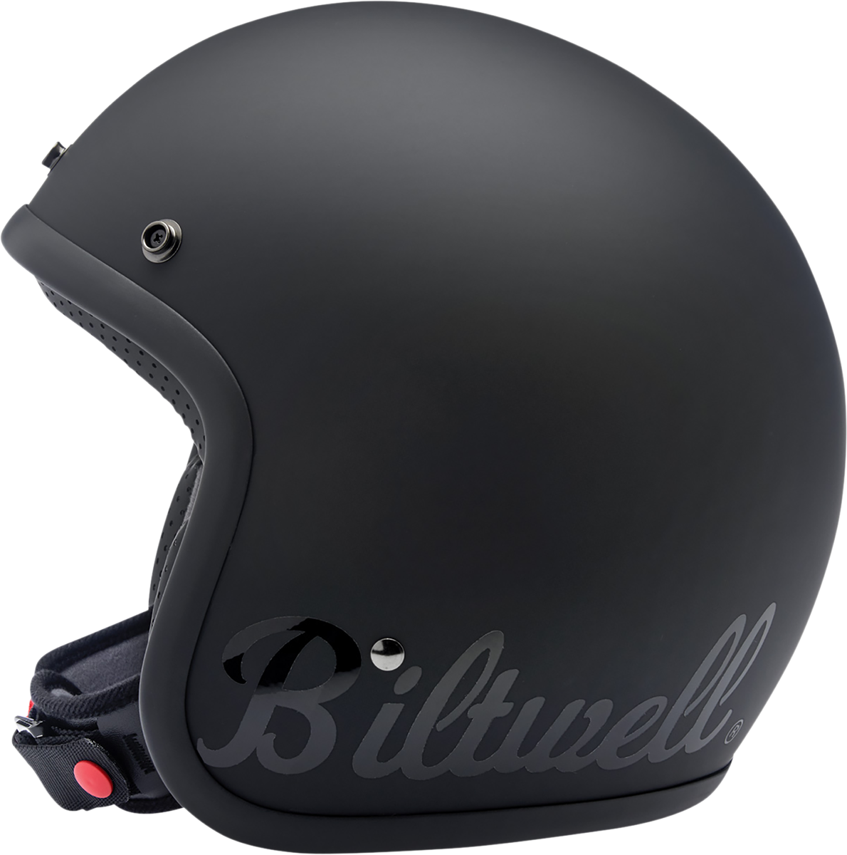 BILTWELL Bonanza Motorcycle Helmet - Flat Black Factory - XS 1001-638-201