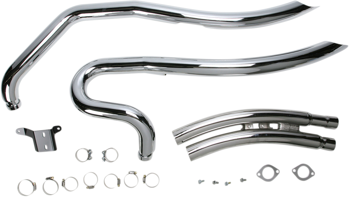 COBRA Speedster Swept Exhaust - Chrome - M90 3223