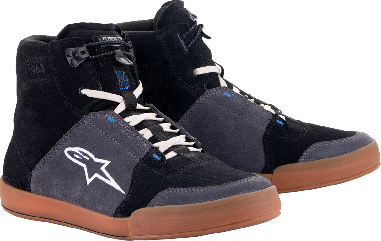 ALPINESTARS Chrome Shoes - Black/Asphalt/Gum Blue - US 9 251232211729