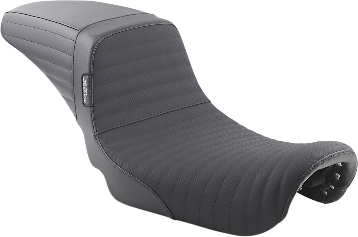 LE PERA Kickflip Daddy Long Legs Seat - Pleated w/Gripp Tape - Black - FX '06+ LK-591DLPTGP