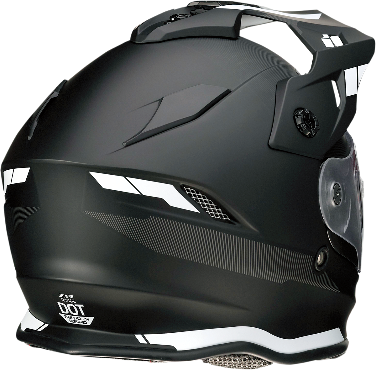 Z1R Range Motorcycle Helmet - Uptake - Black/White - Large 0140-0010