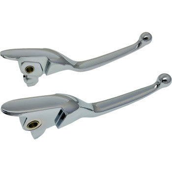 DRAG SPECIALTIES Lever Set - Narrow - Chrome 0610-2317