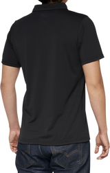 100% Corpo Polo Shirt - Black/White - XL 35019-011-13