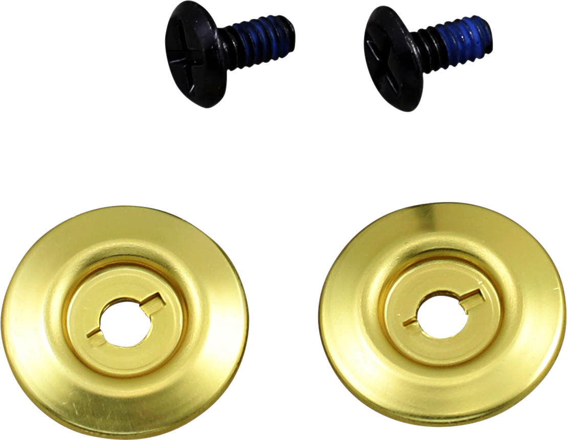 BILTWELL Gen 2 Hardware Kit - Black Screw - Gold Baseplate 0034-150-66