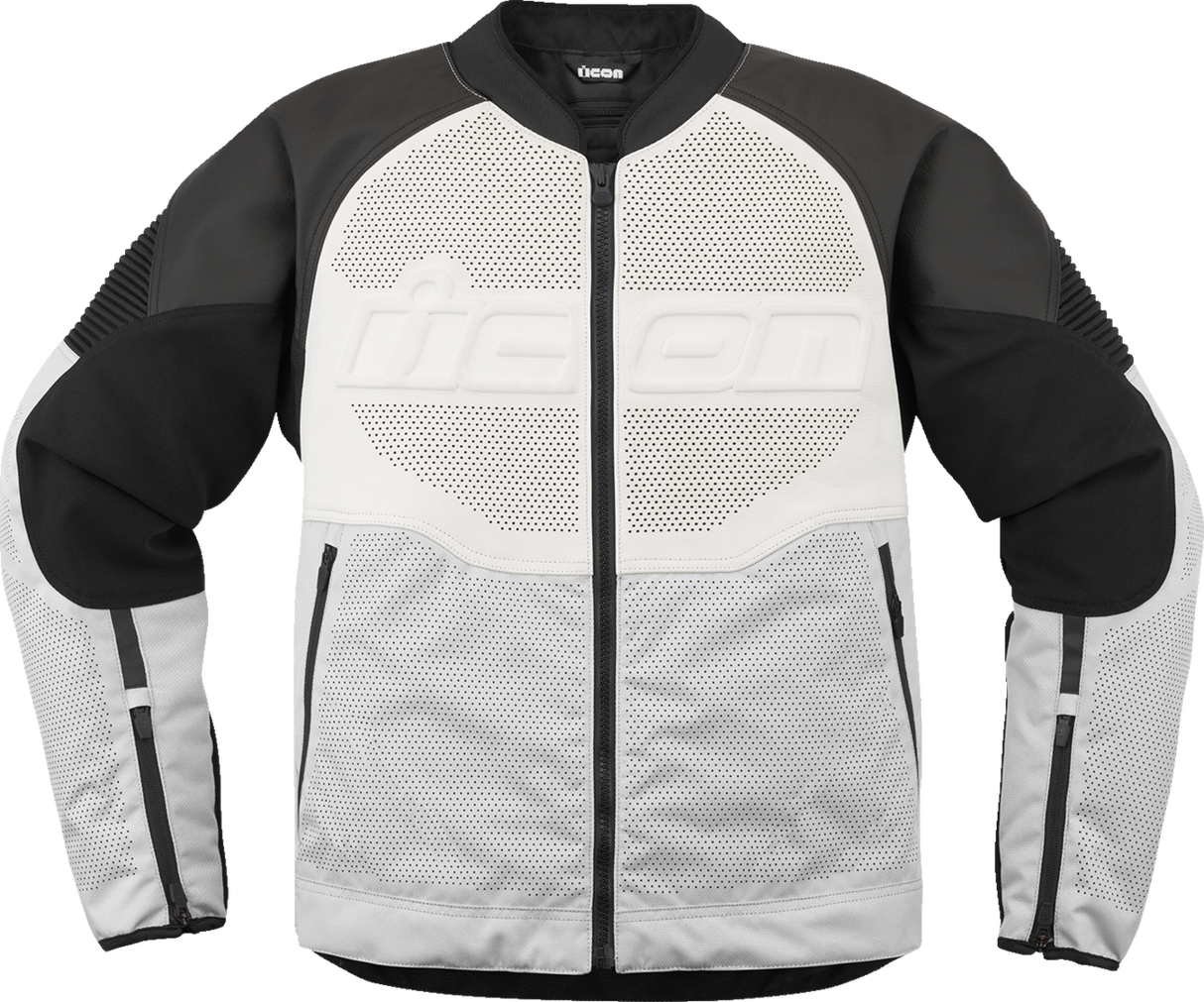 ICON Overlord3™ Leather Jacket - White - 3XL 2810-4123