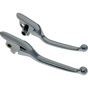 DRAG SPECIALTIES Lever Set - Narrow - Chrome 0610-2321