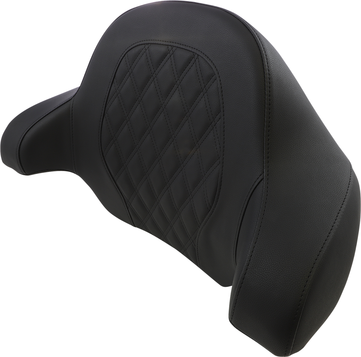 SADDLEMEN Tour-Pak Backrest Pad - Step-Up - Lattice Stitch - Black - FL '14-'23 814-07-TPACK-SU