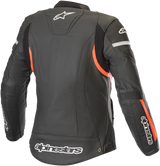 ALPINESTARS Women Stella Kira Leather Jacket - Black/Red - US 8 / EU 44 3112019-1030-44