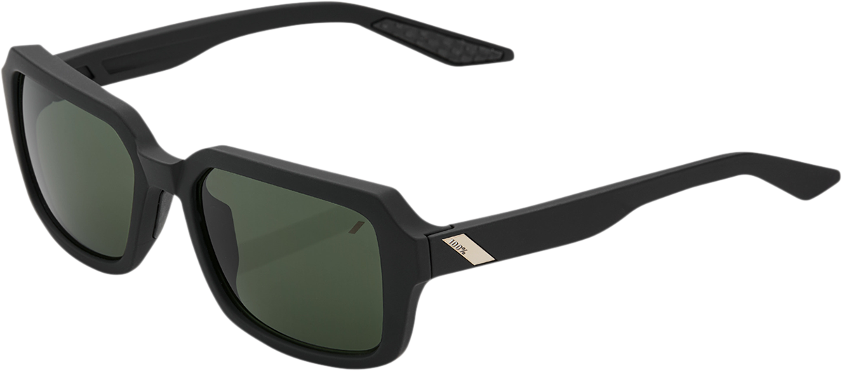 100% Rideley Sunglasses - Black - Green 61044-127-01