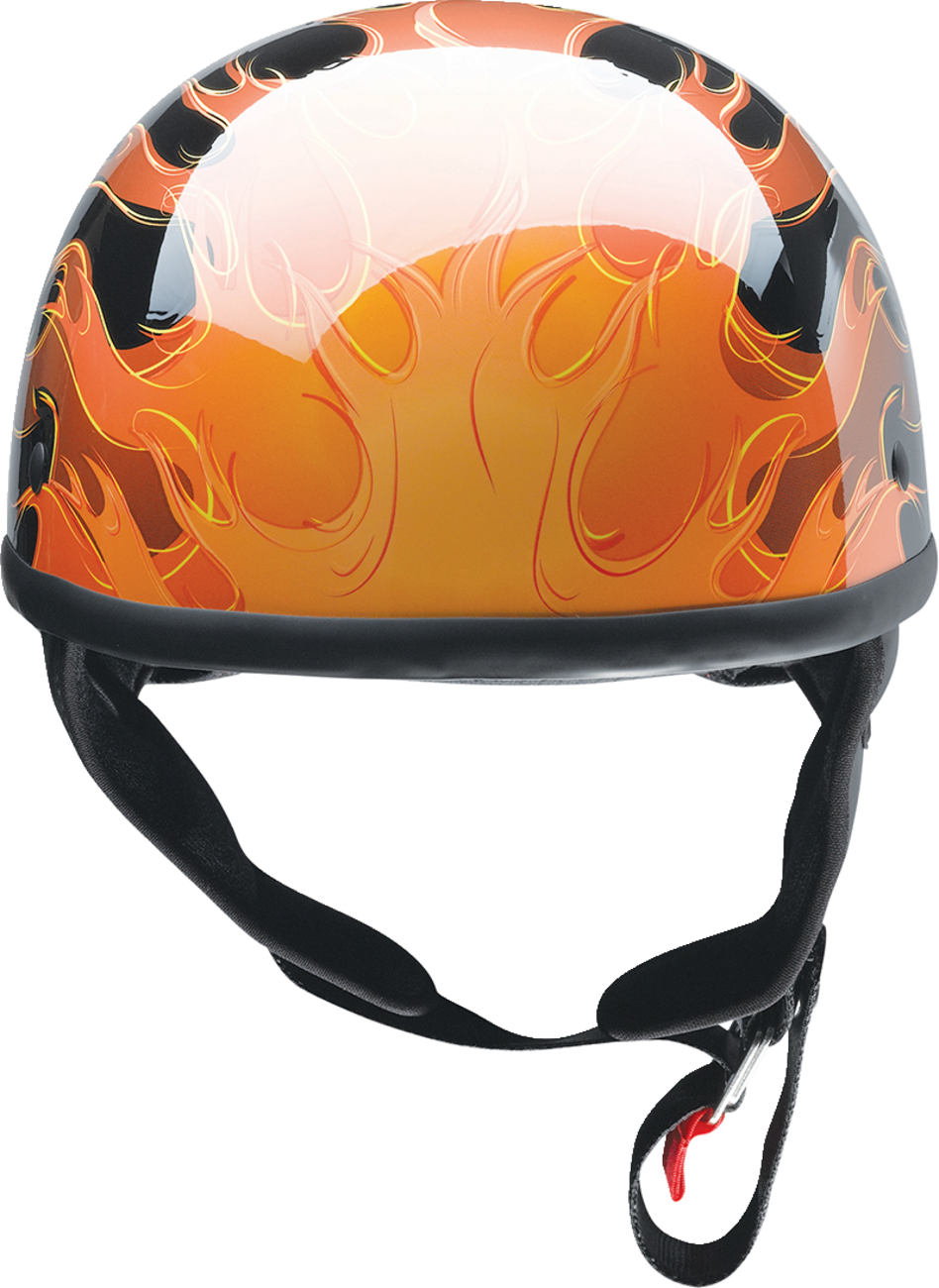 Z1R CC Beanie Motorcycle Helmet - Hellfire - Orange - Small 0103-1346