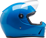 BILTWELL Lane Splitter Motorcycle Helmet - Gloss Tahoe Blue - Small 1004-129-502