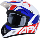 AFX FX-17 Motorcycle Helmet - Aced - Red/White/Blue - Large 0110-6481