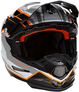 6D ATR-2 Motorcycle Helmet - Phase - White/Orange - XS 12-2824