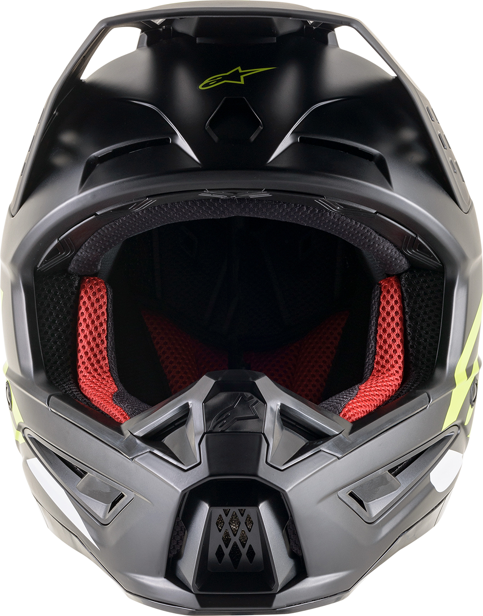 ALPINESTARS SM5 Motorcycle Helmet - Compass - Matte Black/Yellow Fluo - XS 8303321-1559-XS