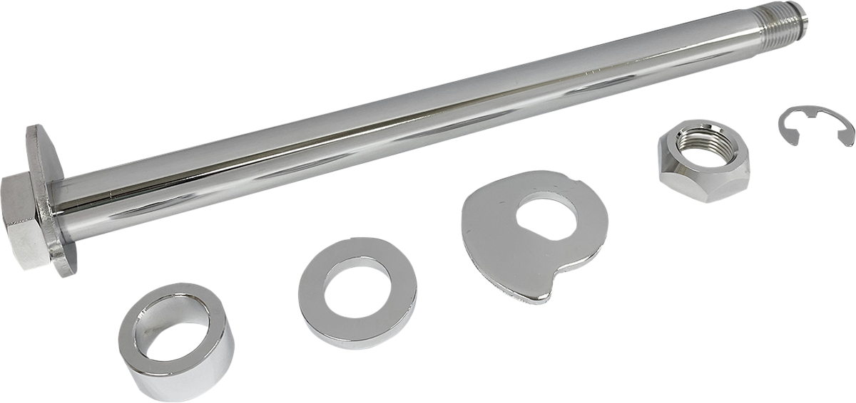 DRAG SPECIALTIES Axle Kit - Rear - Chrome - '14-'21 FLT W16-0352