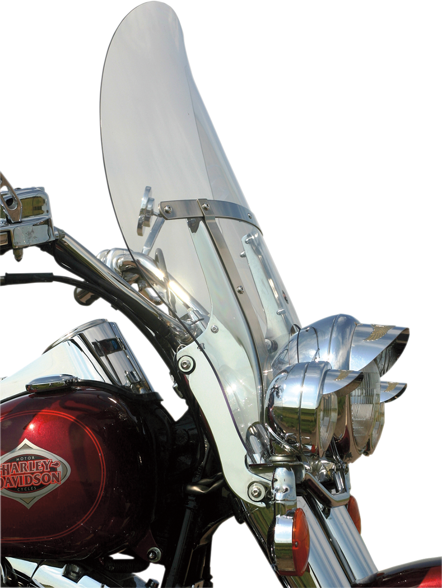 KLOCK WERKS Flare™ Windshield - 17" - Clear - FLST KWW-02-0235