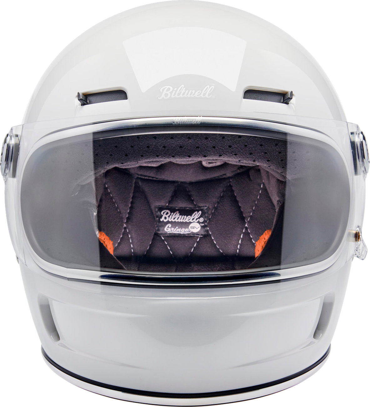 BILTWELL Gringo SV Motorcycle Helmet - Gloss White - Medium 1006-104-503