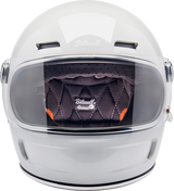 BILTWELL Gringo SV Motorcycle Helmet - Gloss White - Medium 1006-104-503