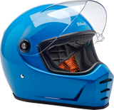 BILTWELL Lane Splitter Motorcycle Helmet - Gloss Tahoe Blue - XS 1004-129-501