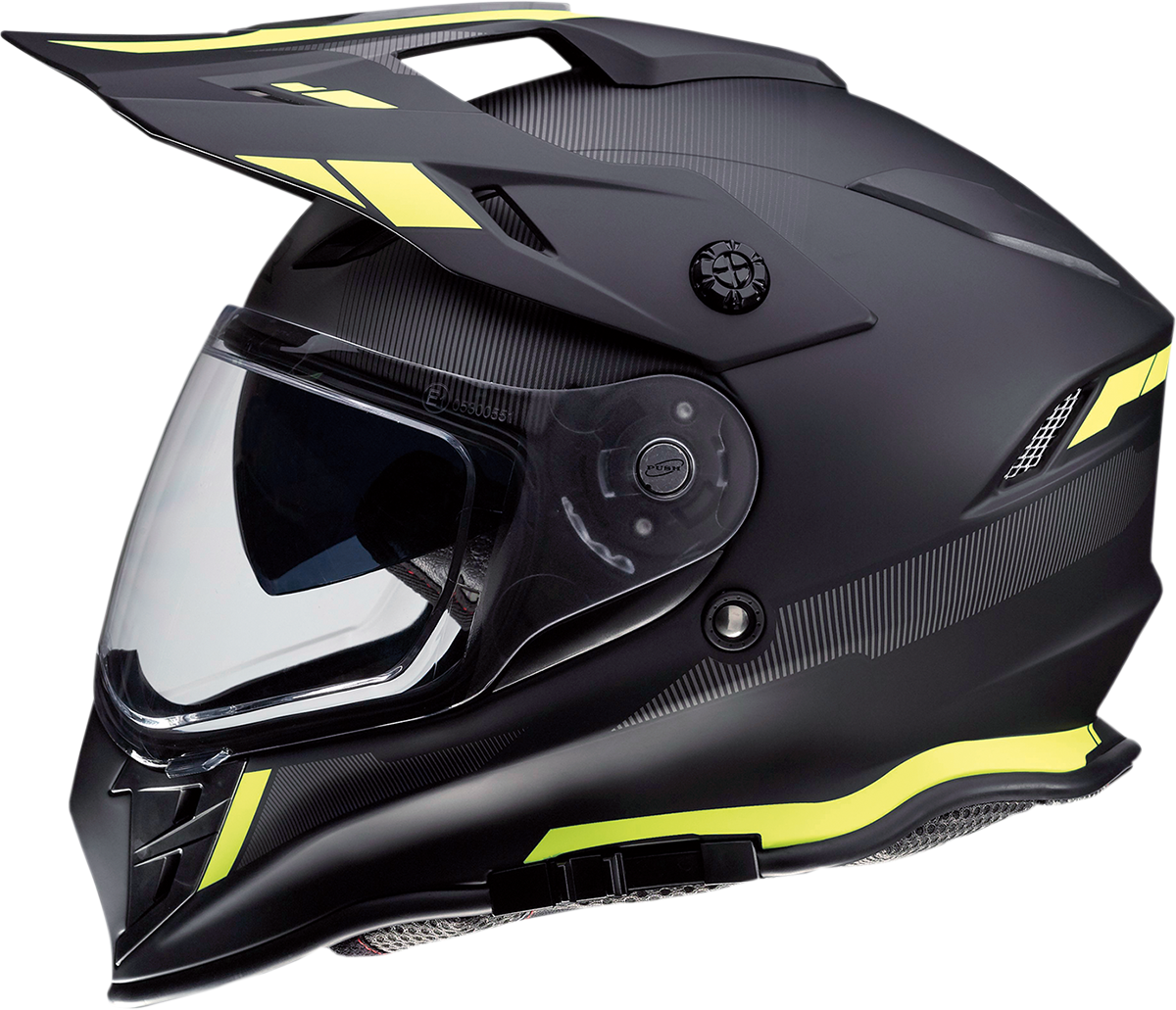 Z1R Range Motorcycle Helmet - Uptake - Black/Hi-Viz - Small 0140-0002