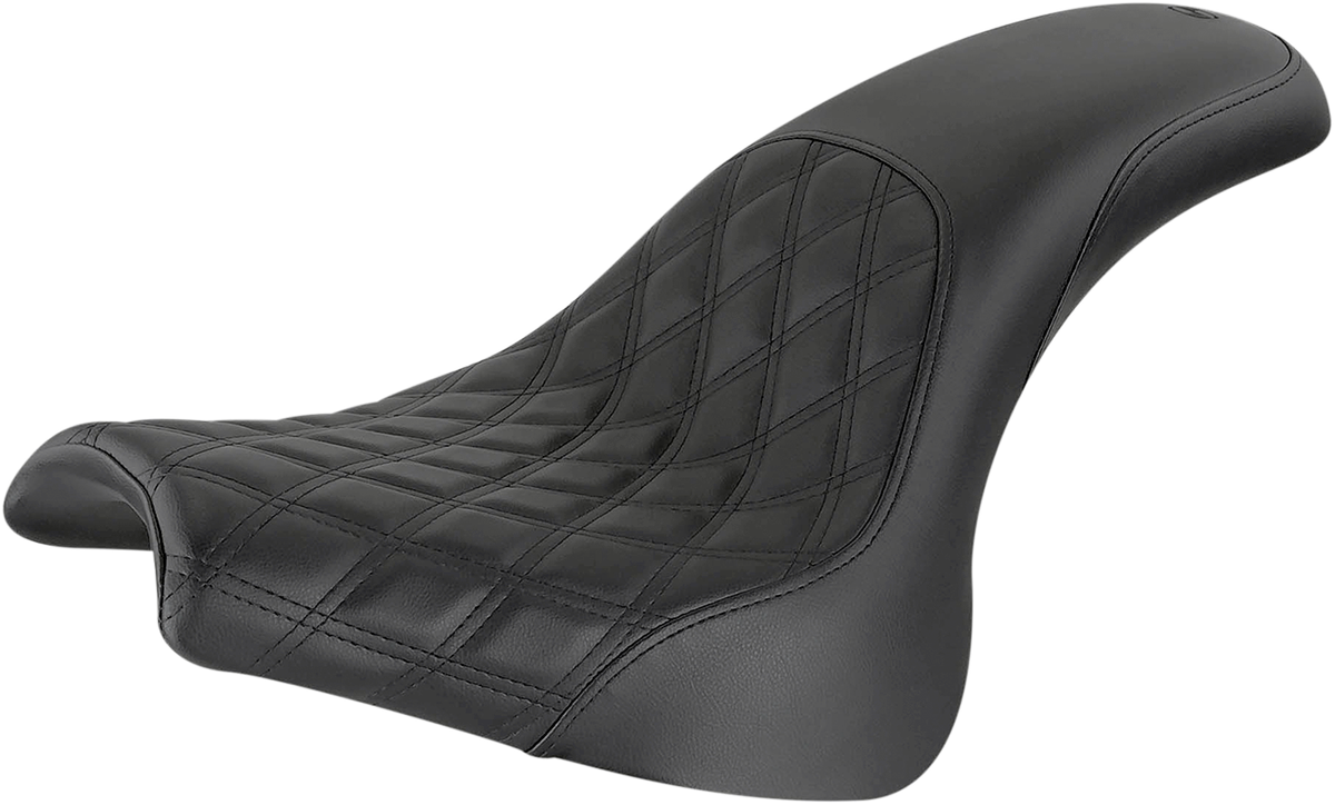 SADDLEMEN Profiler Seat - Front Lattice/Rear Smooth - Black - FXFB/S 818-28-149