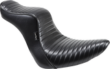 LE PERA Cherokee Seat - Pleated - Black - FLFB LYO-020PT