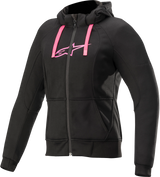 ALPINESTARS Women Sport Jacket/Hoodie - Black/Pink- 2XL 4210920-1039-2X