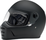 BILTWELL Lane Splitter Motorcycle Helmet - Flat Black - Medium 1004-201-103