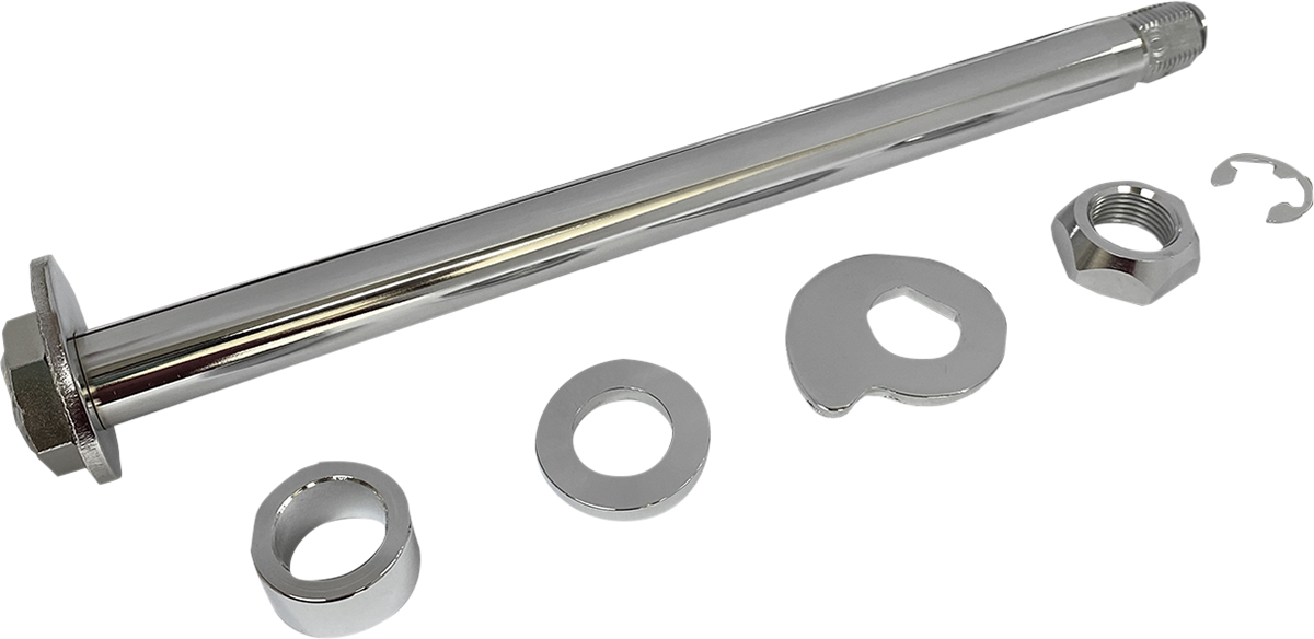 DRAG SPECIALTIES Axle Kit - Rear - Chrome - '09-'13 FLT W16-0351