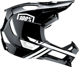 100% Trajecta Helmet - Fidlock - Black/White - Small 80003-00005