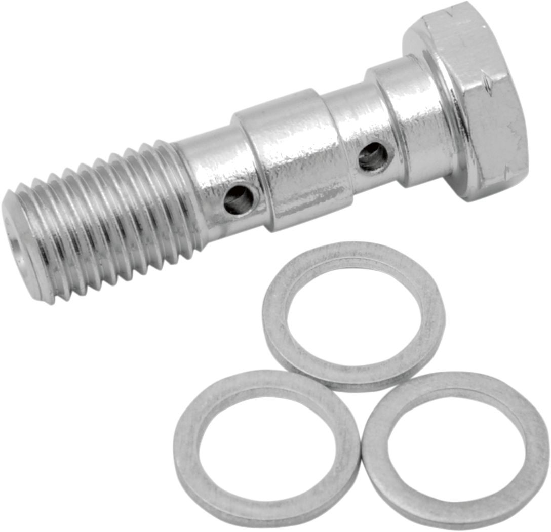 DRAG SPECIALTIES Banjo Bolt - M10 x 1.25 - Double 31170